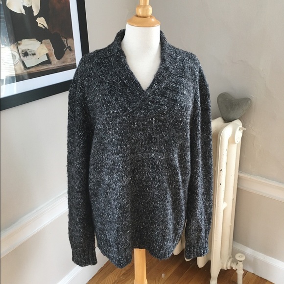 Calvin Klein Other - CALVIN KLEIN shawl neck marled grey